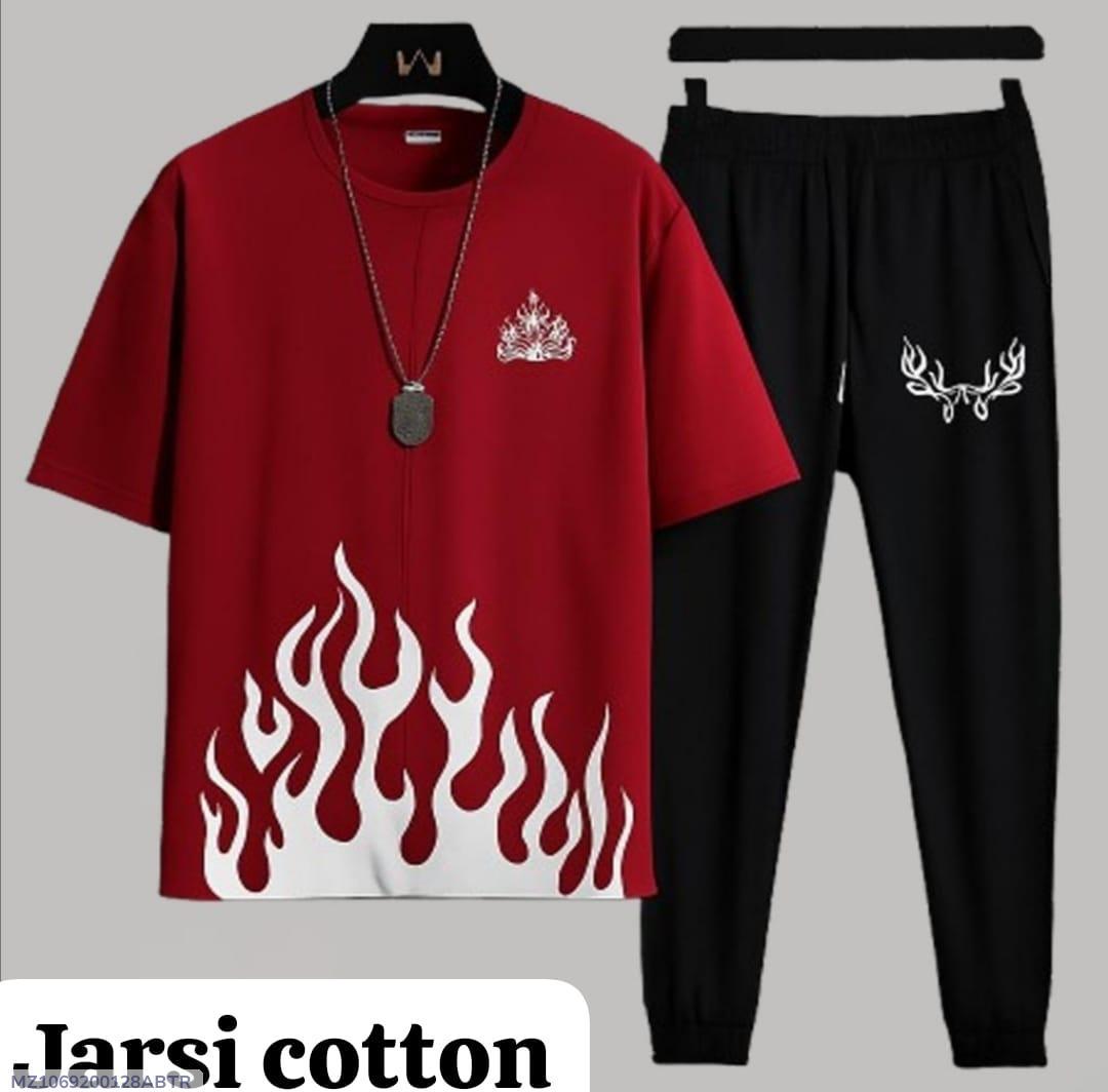 Men's Red Graphic Sublimation track suit
