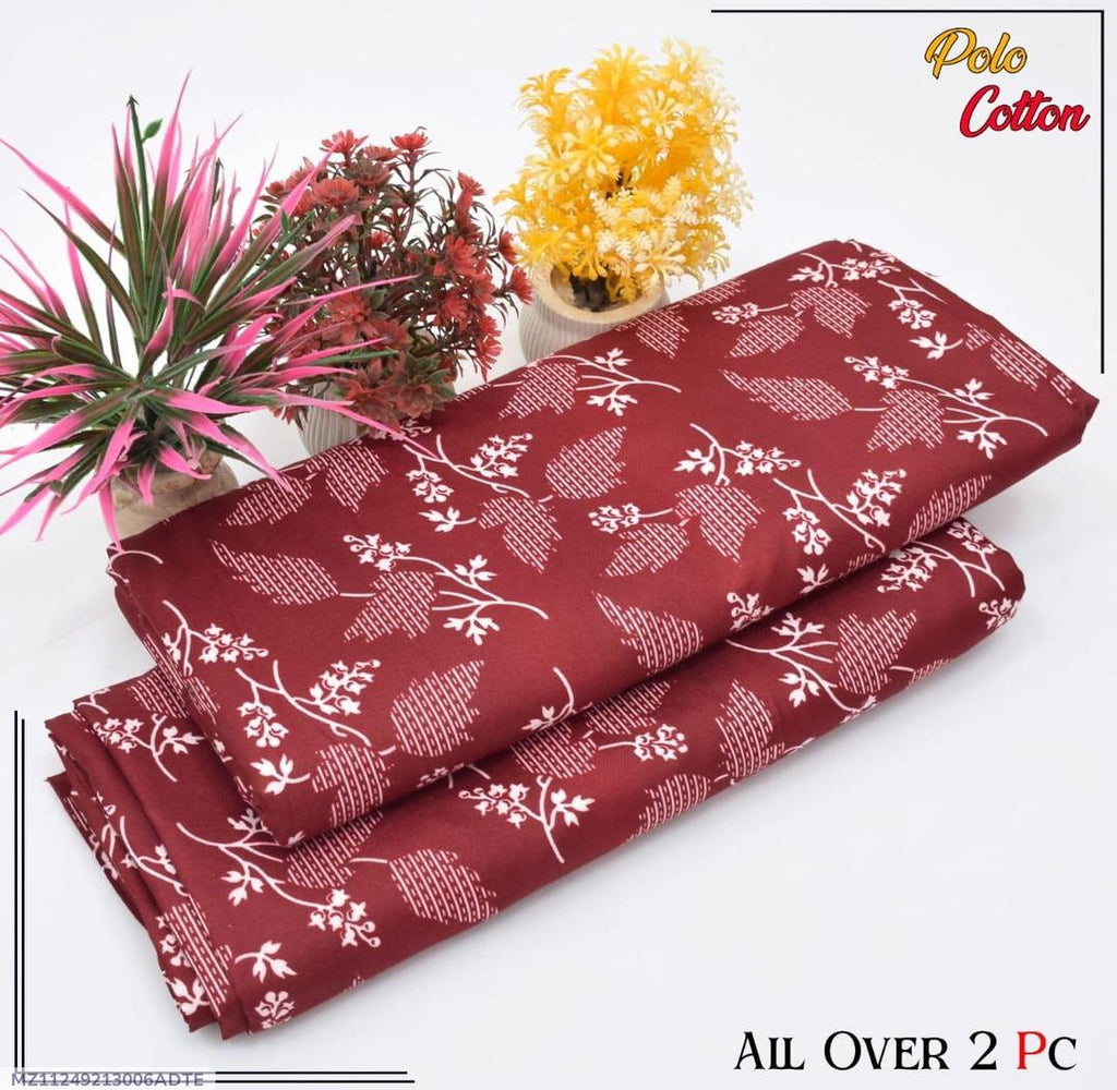 2 piece cotton unstitched suits
