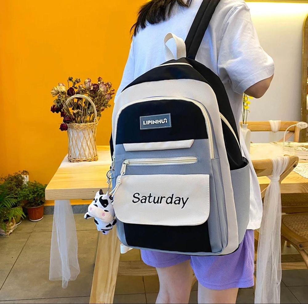 Students backpack 4 pockets bag