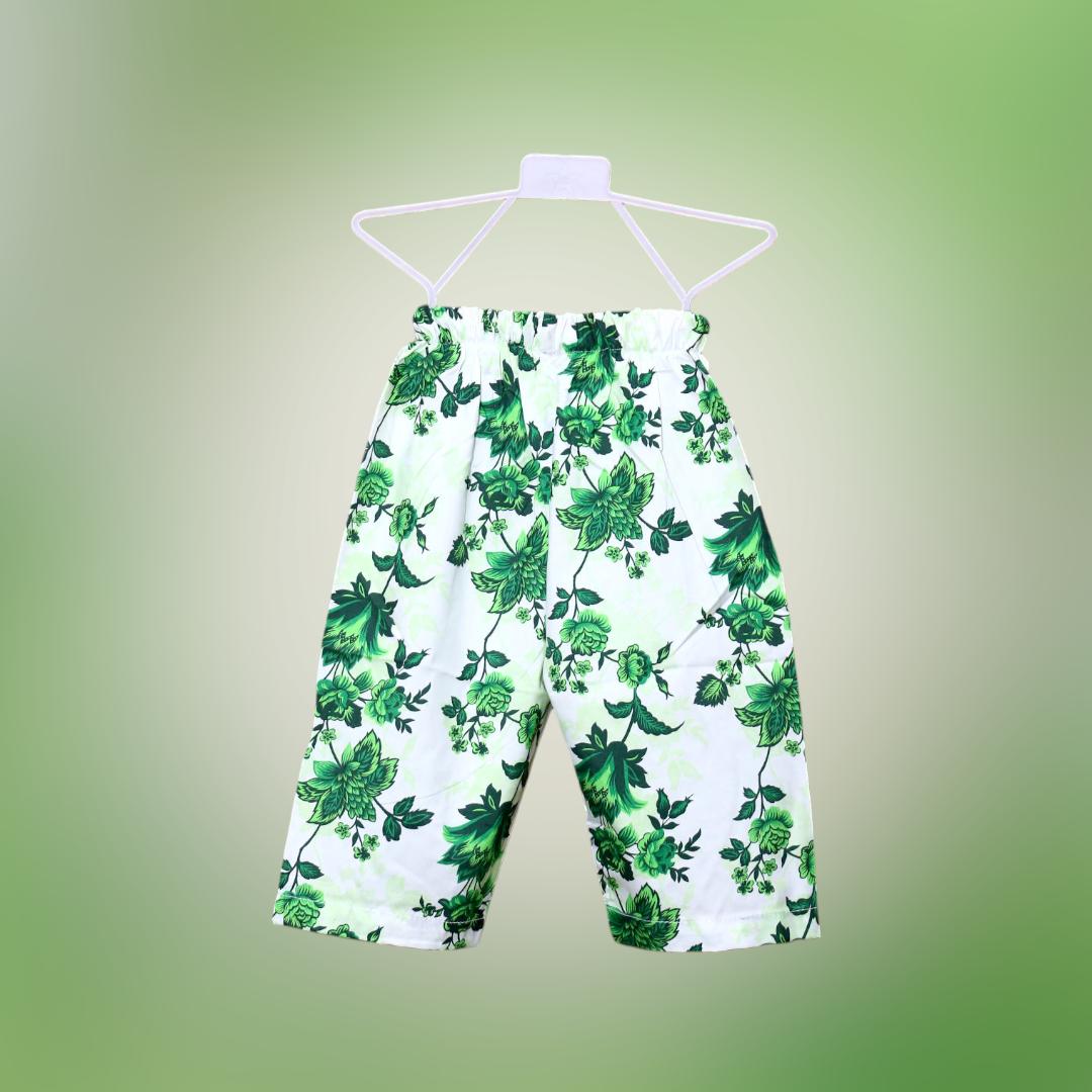 2 Pcs Boy's Dhanak Printed Shirt And Shorts Set