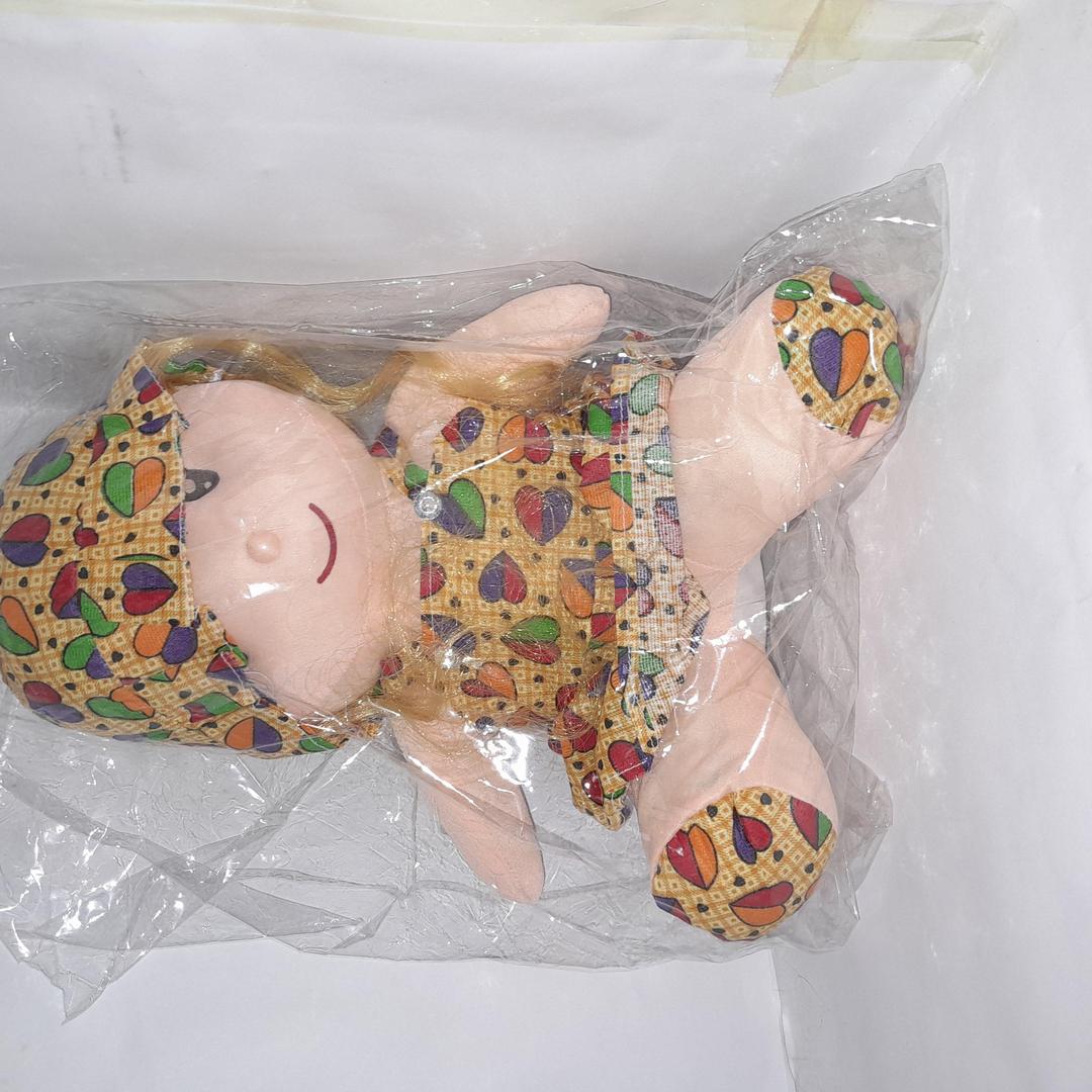 Multicolor plastic toy bundle - 3 pc pluch doll and Accessories set