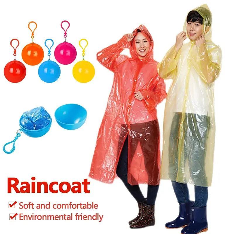 5 Pcs ABS Plastic Raincoat