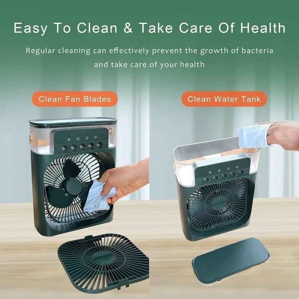 Mini Air Cooler with Night Light - Your Compact Chill Solution