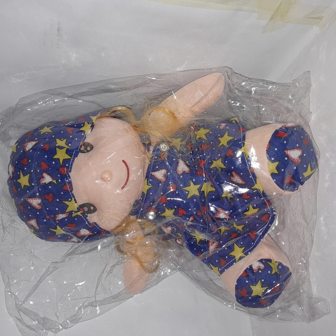 Multicolor plastic toy bundle - 3 pc pluch doll and Accessories set