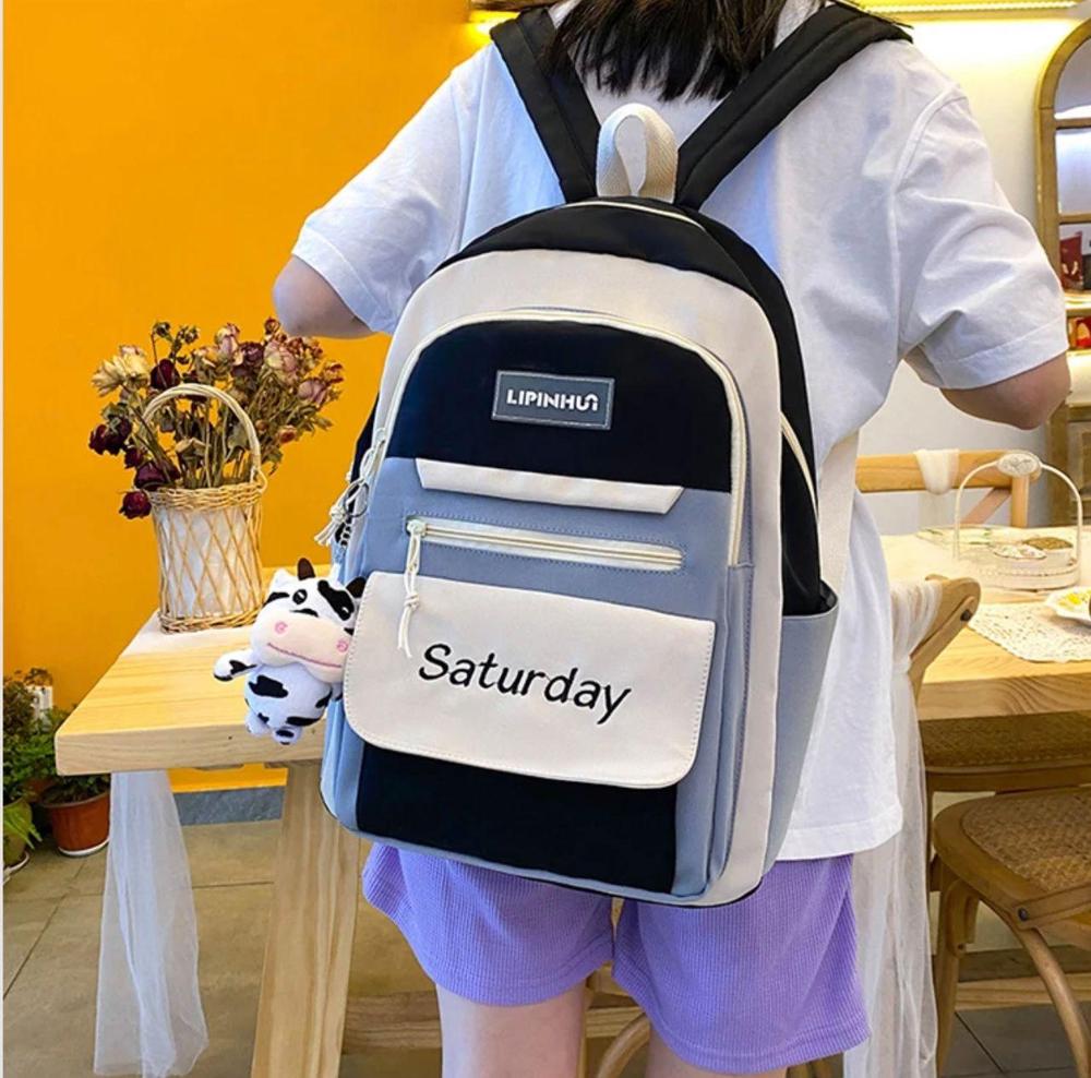 Students backpack 4 pockets bag