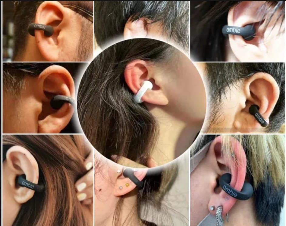 Stylish White Bluetooth 5 Earbuds with Long Battery Life