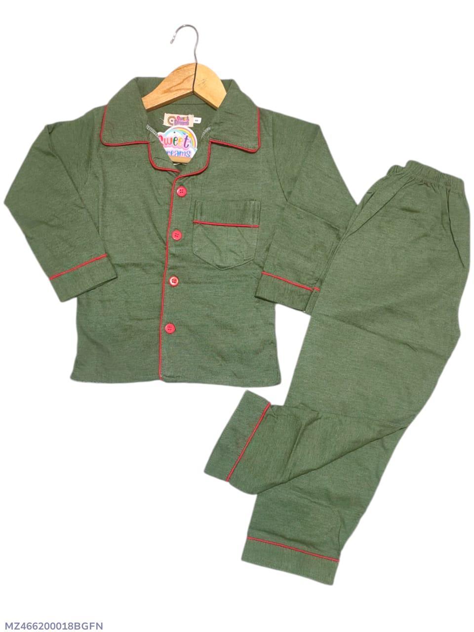 Unisex stitched Cotton Sleep wear suit - 2 pc