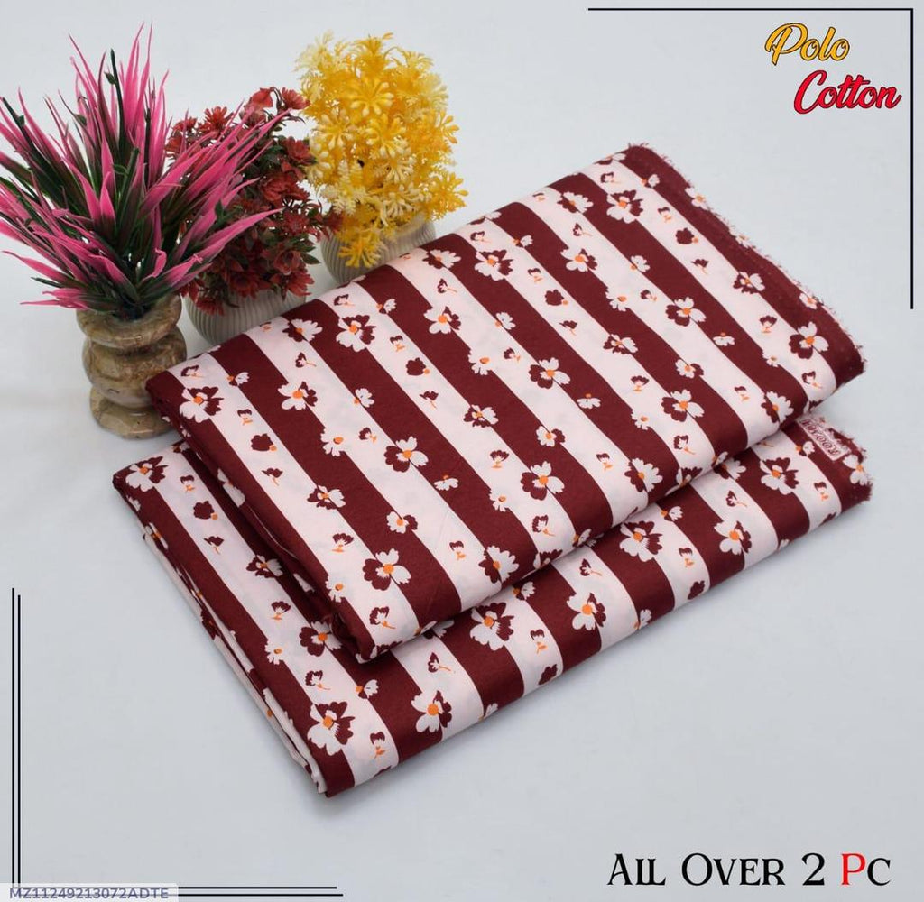 2 piece cotton unstitched suits