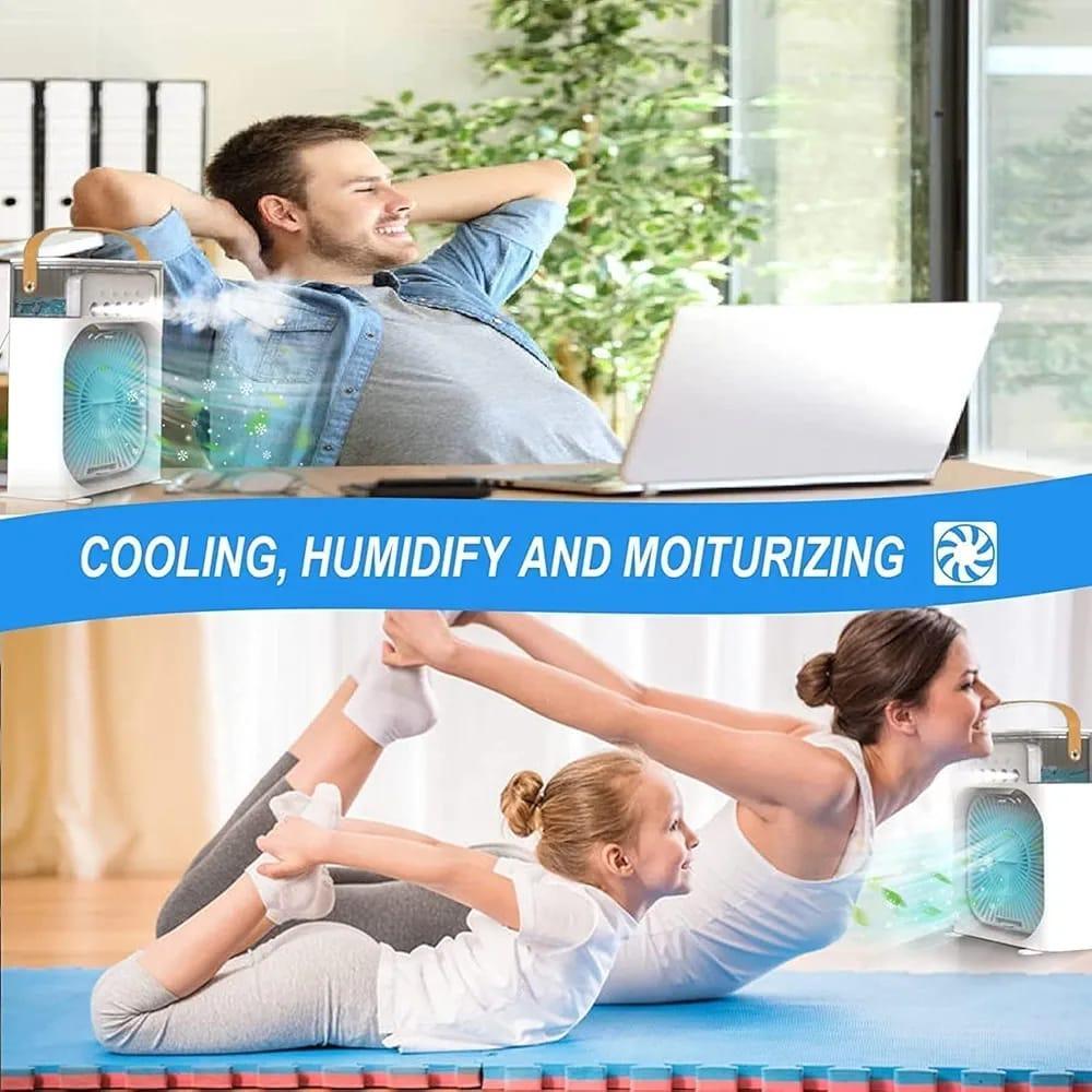 Mini Air Cooler with Night Light - Your Compact Chill Solution