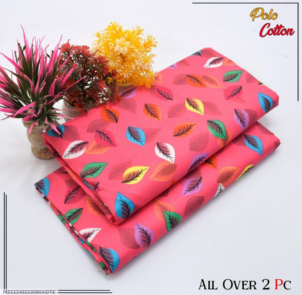 2 piece cotton unstitched suits