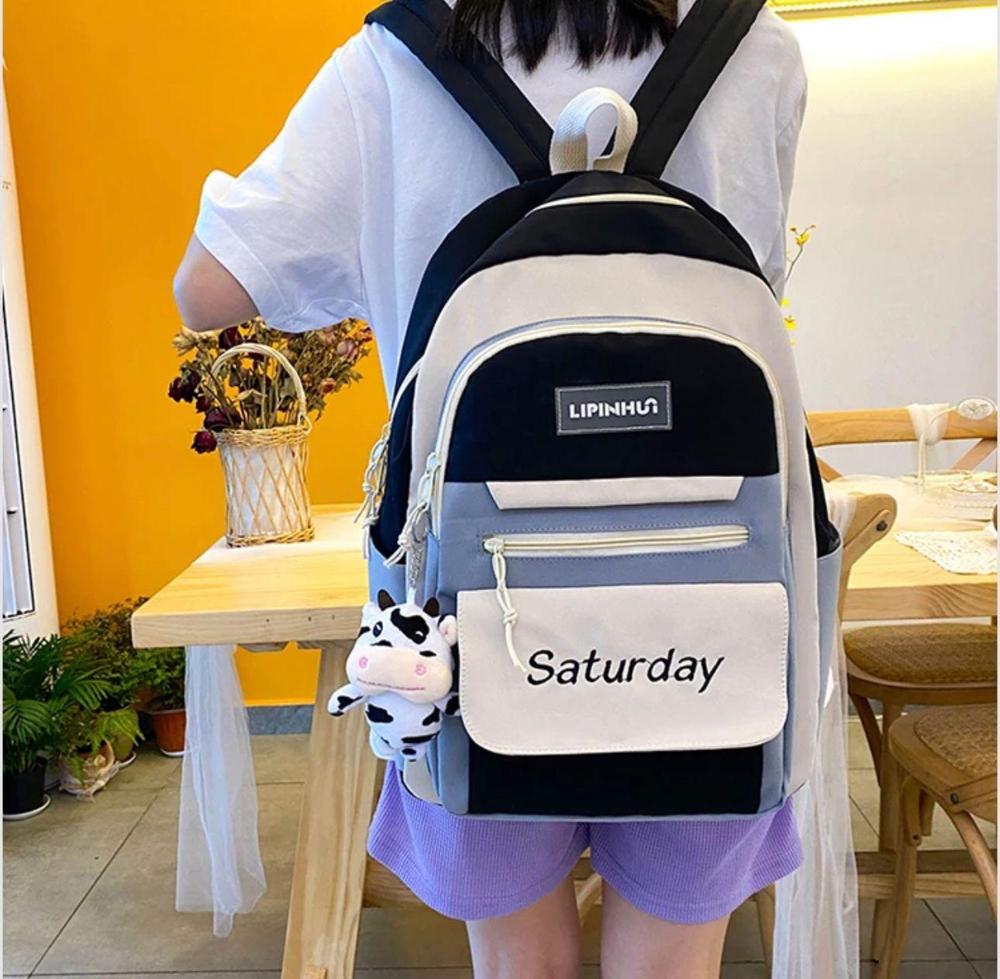 Students backpack 4 pockets bag
