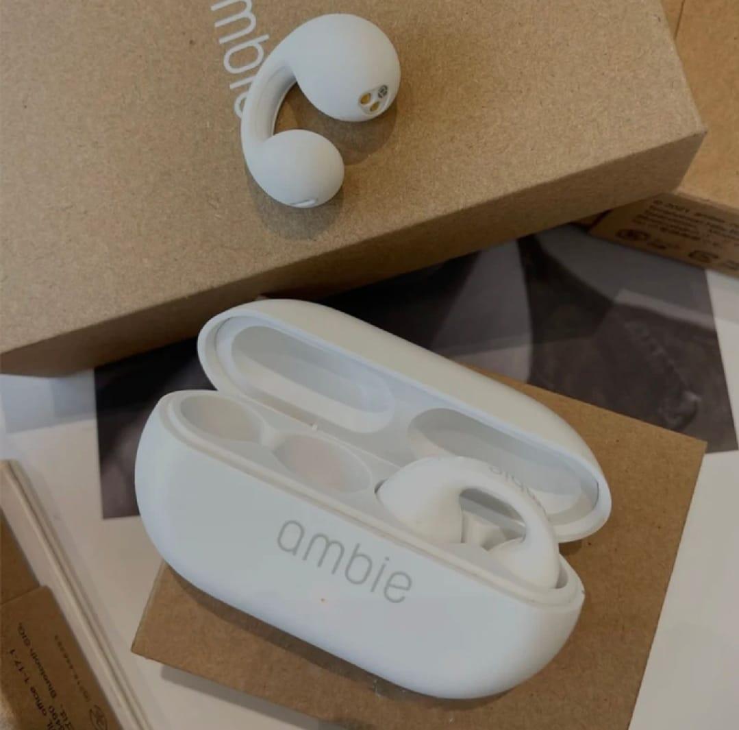 Stylish White Bluetooth 5 Earbuds with Long Battery Life