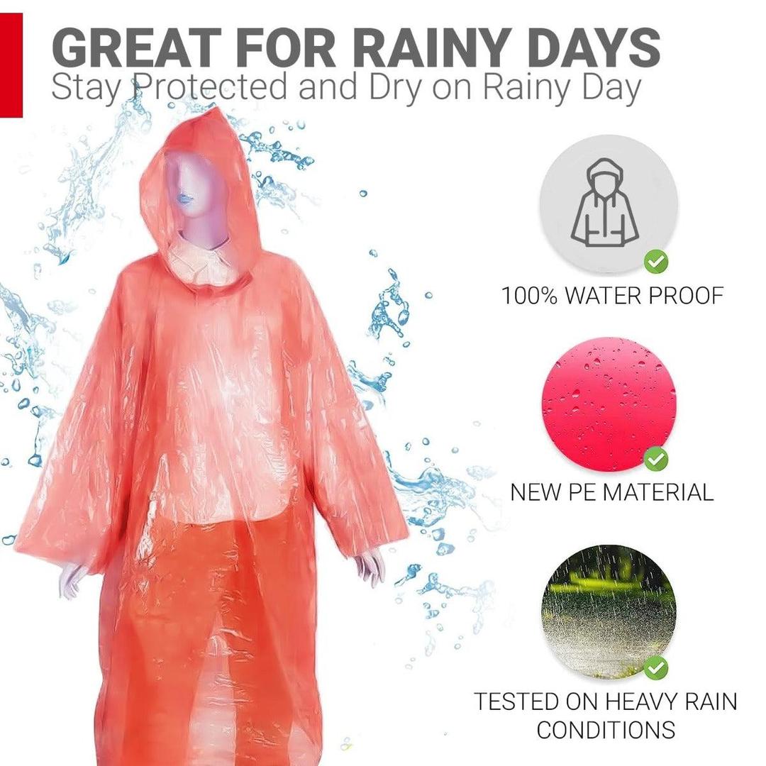 5 Pcs ABS Plastic Raincoat
