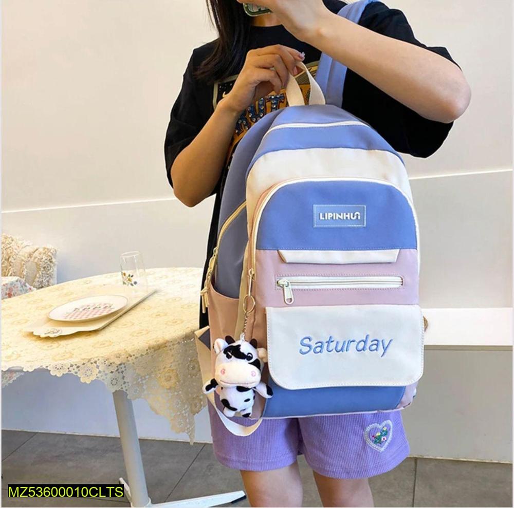 Students backpack 4 pockets bag
