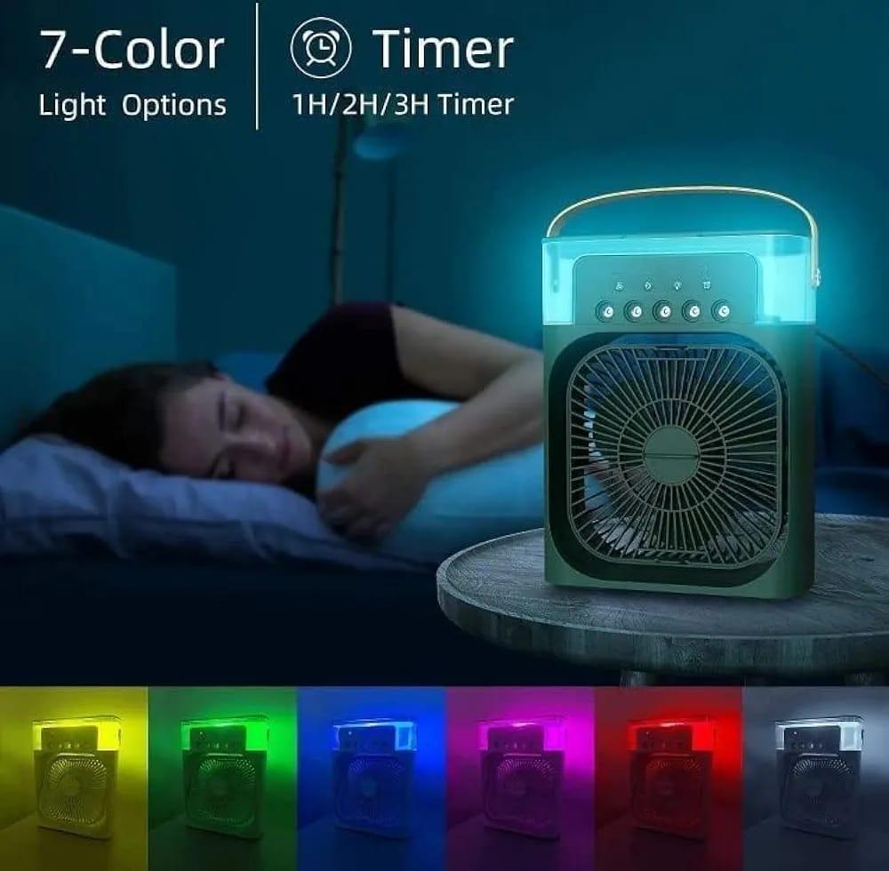Mini Air Cooler with Night Light - Your Compact Chill Solution