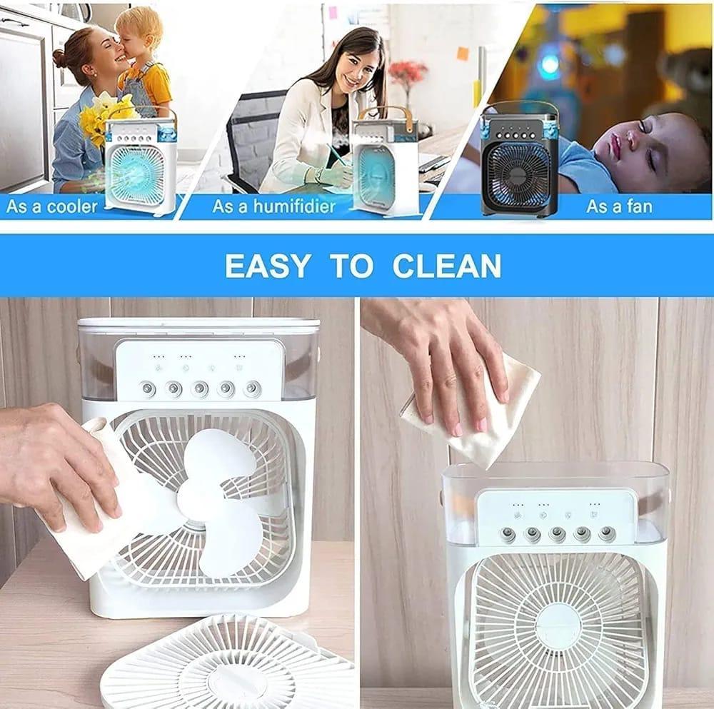 Mini Air Cooler with Night Light - Your Compact Chill Solution