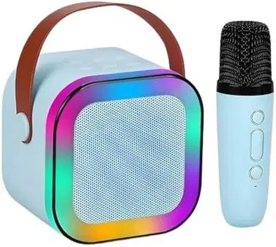 Portable LED Wireless Speaker - K12 Karaoke Speaker With Voice Changing Mic