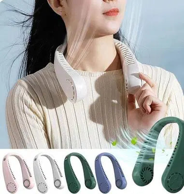 Rechargeable Bladeless Neck Fan - 1 Pc Lightweight and Portable Cooling Solution
