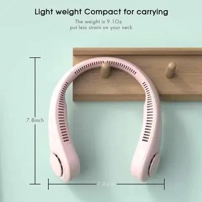 Rechargeable Bladeless Neck Fan - 1 Pc Lightweight and Portable Cooling Solution
