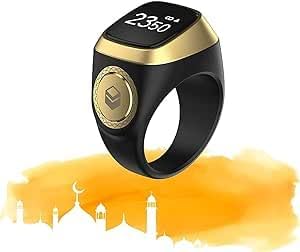 Electronic Tally Zikr Counter Digital Tasbeeh Ring Qibla Zikr Ring