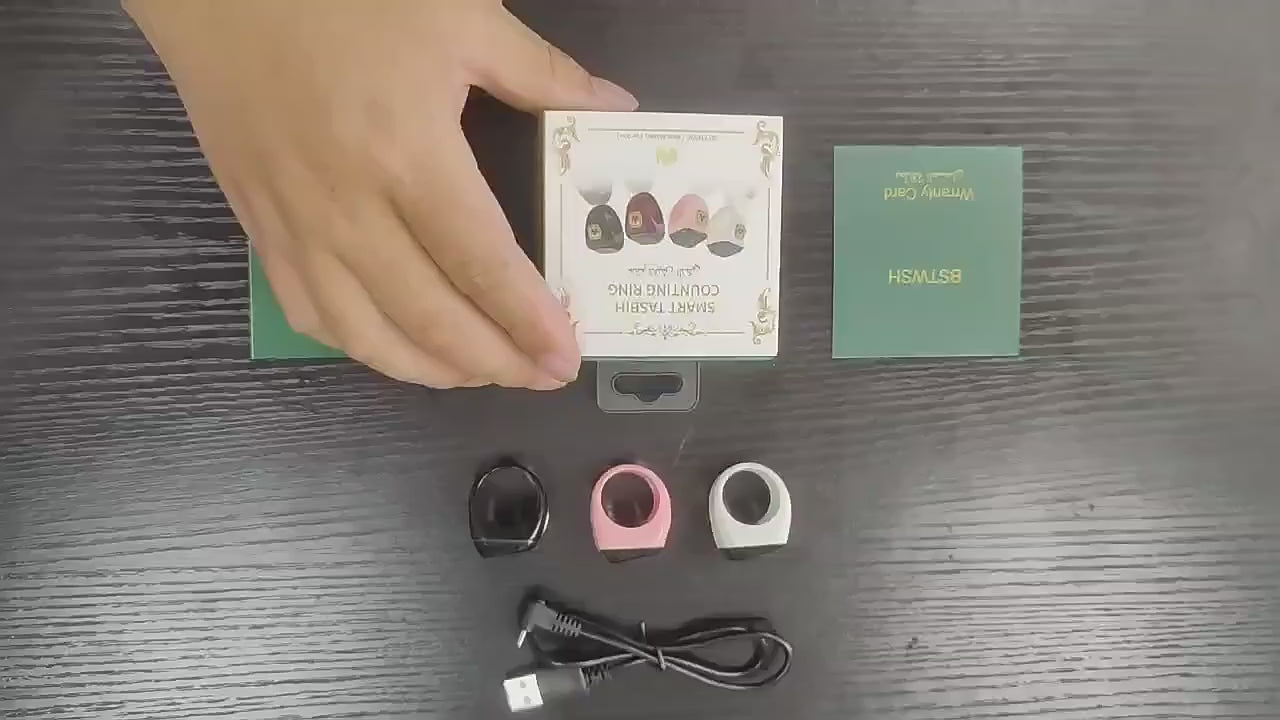 Electronic Tally Zikr Counter Digital Tasbeeh Ring Qibla Zikr Ring